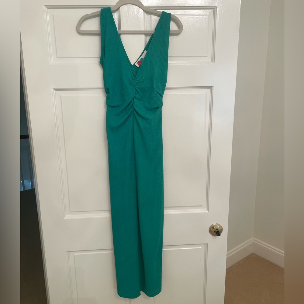 Free People Teal Midi Dress